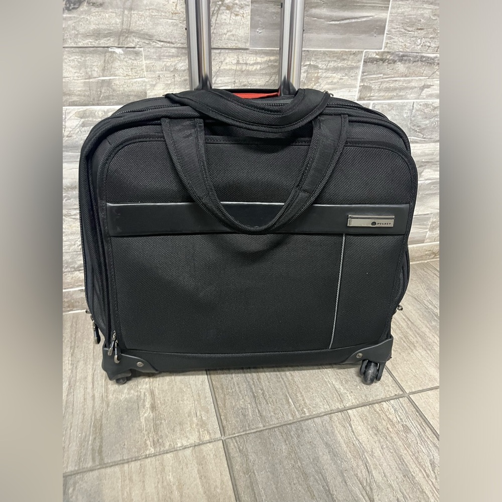 Delsey Helium Elite 17 Trolley Tote Kayan Suitcase Black wLock 17918